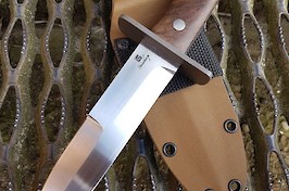 My version in the John Ek Australian Commando Knife. RWL34 blade, 416 guard and stabilised walnut handle My version in the John Ek Australian Commando Knife. RWL34 blade, 416 guard and stabilised walnut handle